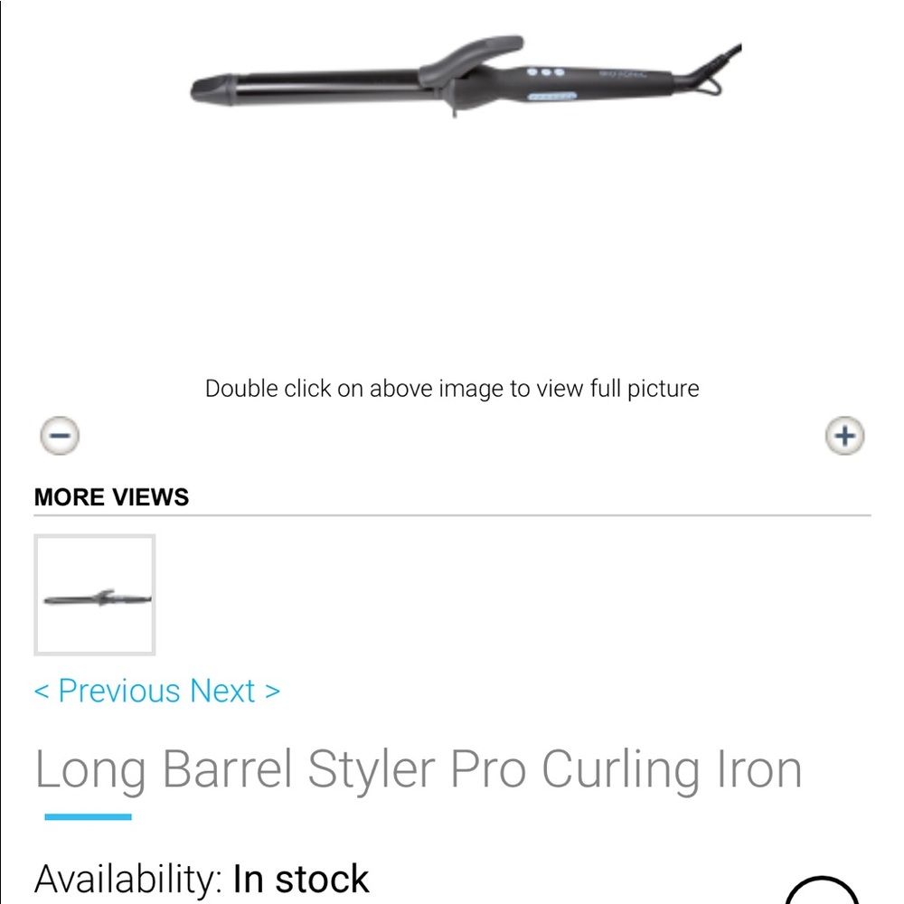 Bio Ionic extra long curling iron 1.25”
